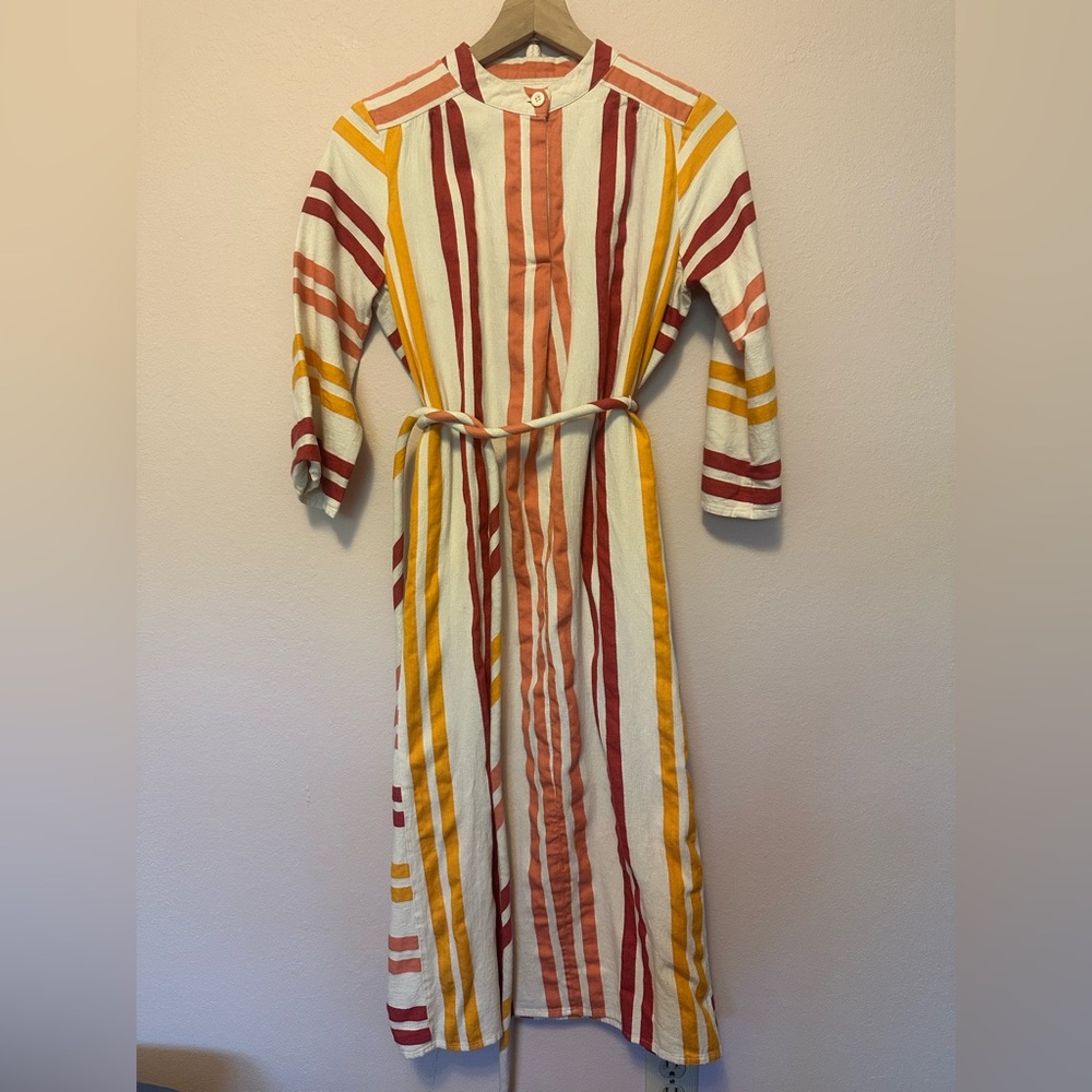 Ace and Jig striped cotton dress or caftan